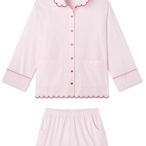 Atlantic Pacific x Lake Women's Pink Striped Pajama Set XX Large